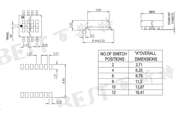 編碼開關(guān)HDS4參考圖紙 編碼開關(guān)HDS4參考圖紙